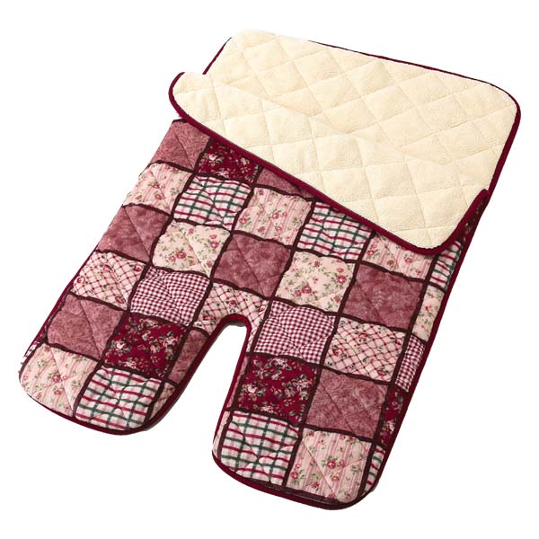 パッチワーク調 あったか足入れポケット毛布