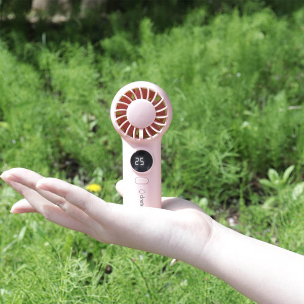 ドリテック てのひらハンディファン ピンク