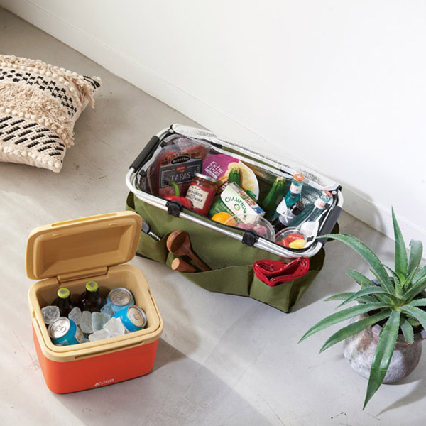 キャンプス　保冷温アクティブバスケット　グリーン