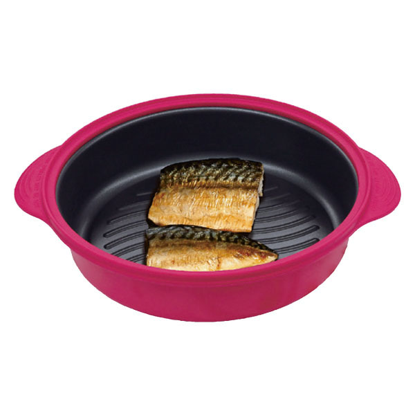 レンジで焼ケール深型 蒸しプレート付き